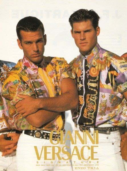 gianni versace moda uomo anni 80 90|gianni versace stile.